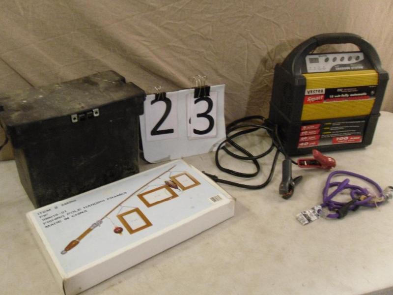 lot 23 image: Vector 12 Volt Battery Charger, Bat...