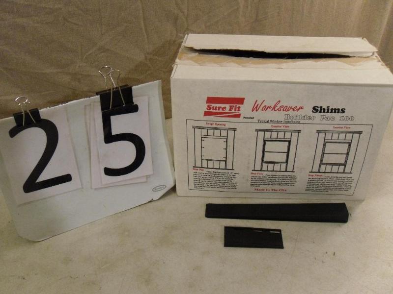 lot 25 image: Sure FitWorksaverShims. 100 pc Buil...