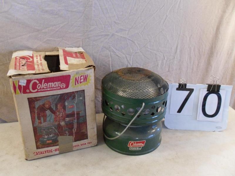 lot 70 image: Coleman 5,000 BTU Catalytic Heater....