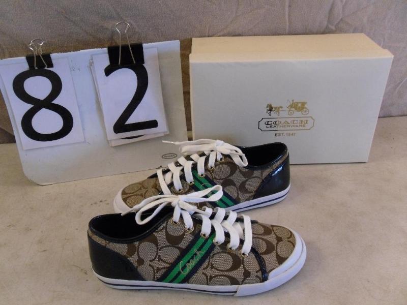 lot 82 image: Pair of New Coach Womens Shoes Size...