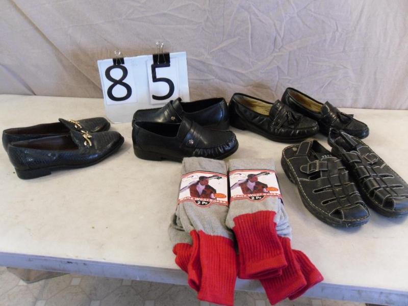 lot 85 image: 3 Pair of Mens Dress Shoes Size 9.5...