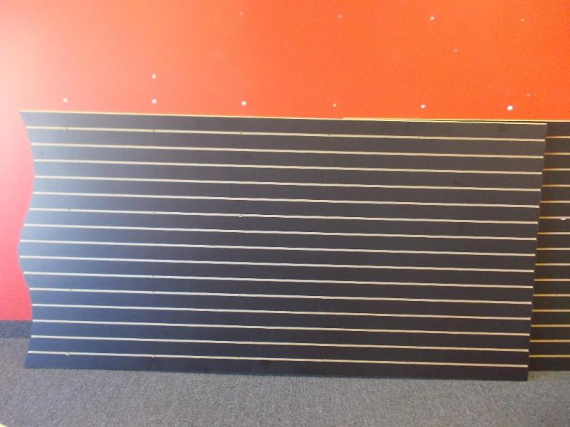 2-Pieces Black Slat Wall (4x8) Bo...