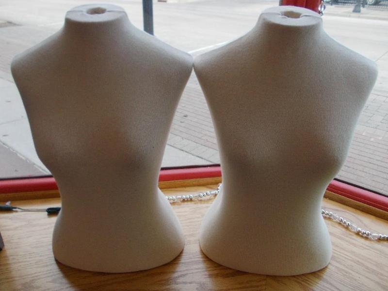 2-Chest Mannequins (White, Approxim...