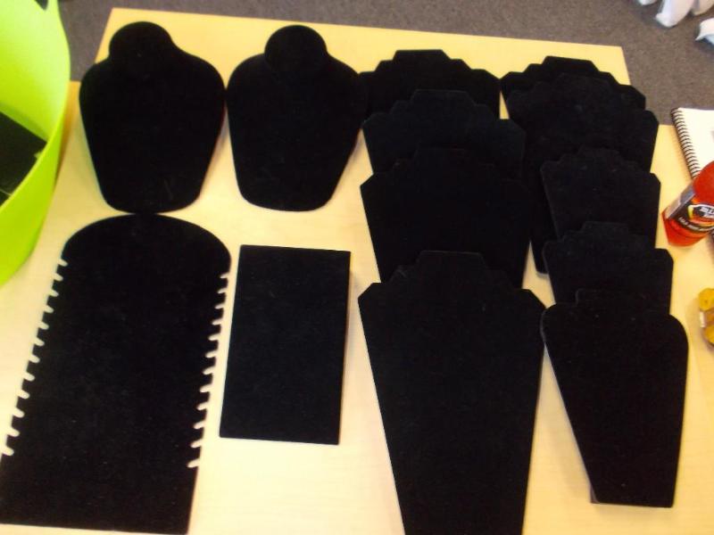 Lot Of 13-Assorted Black Displays, ...