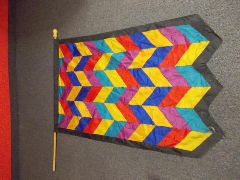 Colorful Outdoor Flag With Wood Pol...
