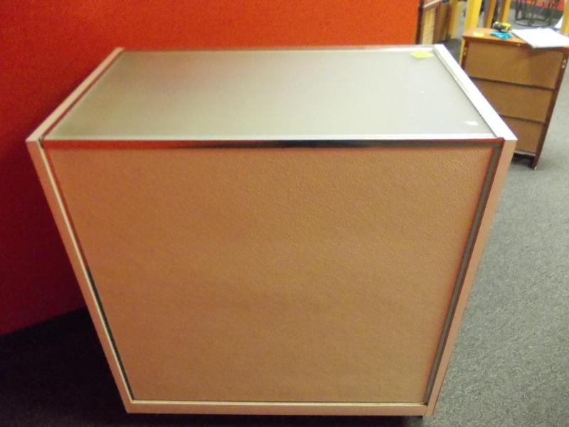 Lighted Display Case With Frosted G...
