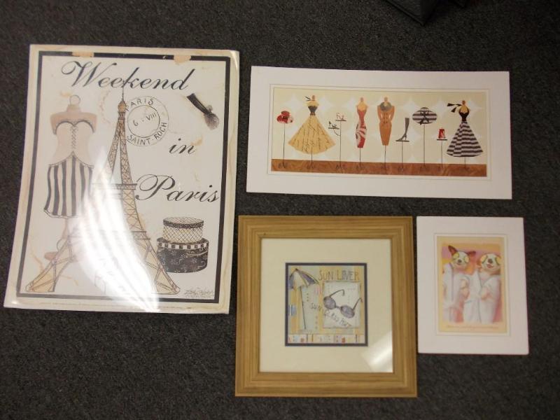 Lot Of Assorted Wall Decor, Urn Wit...
