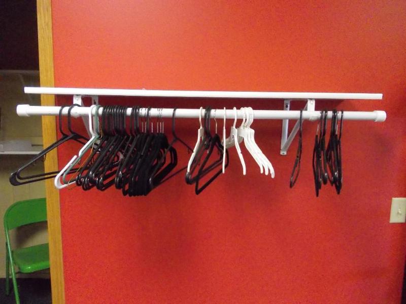 4 Rod With Shelf &amp Assorted Ha...