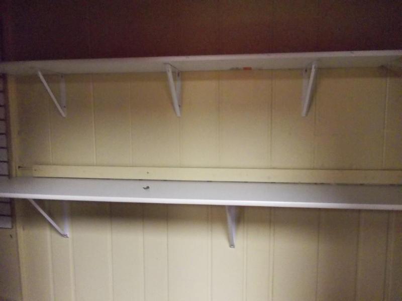 2-White Shelves With Brackets (6 A...