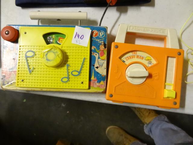 lot 140 image: Vintage Fisher Price music box toys...