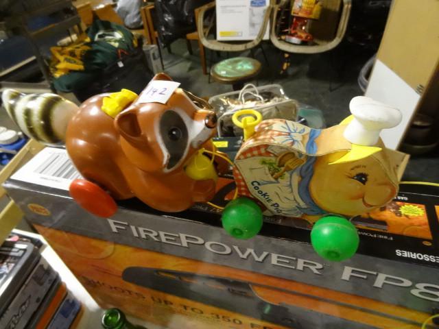 lot 142 image: Vintage Fisher Price pull behind to...