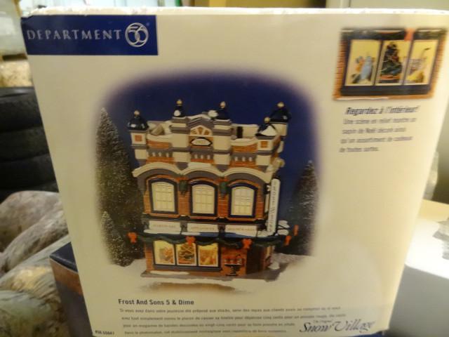 lot 177 image: Dept 56 snow village. Frost and son...