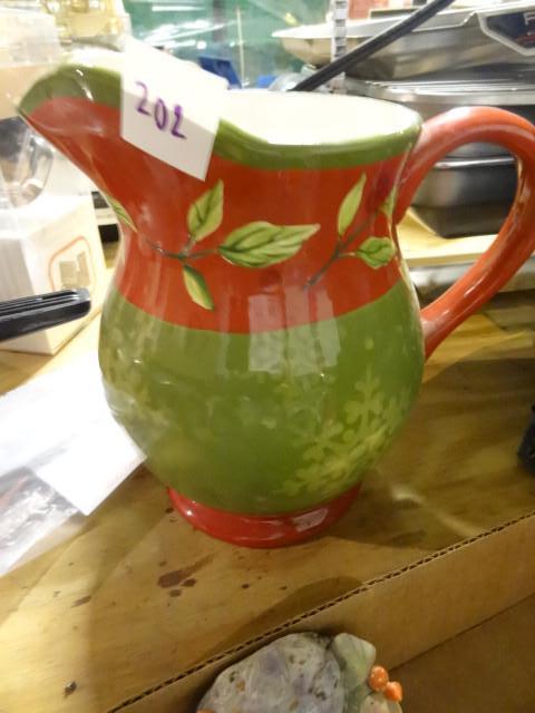 lot 202 image: Ceramic pitcher...