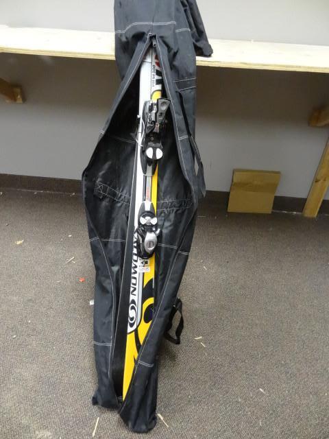 lot 43 image: Pair of salomon down hill skis with...