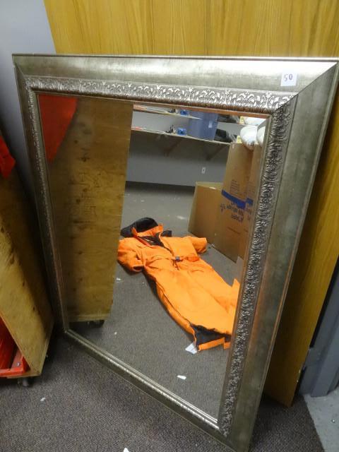 lot 50 image: 38 x 48 wall hanging mirror...