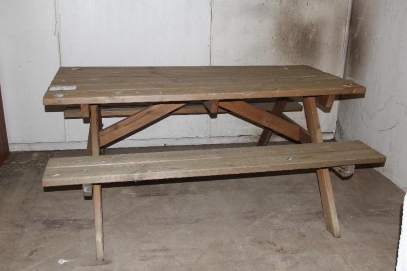 Picnic Table, Wood, 72&quot L x 56...