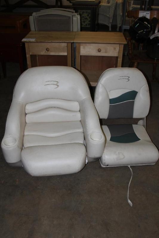 Lot of (2) Boat Seats, (1) Captains...
