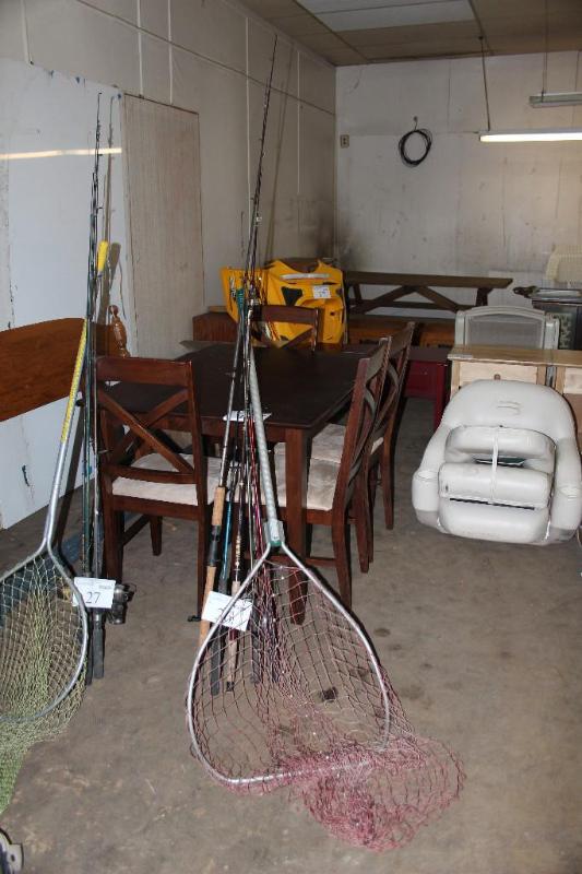 Lot of (8) Items (1) Landing Net, ...