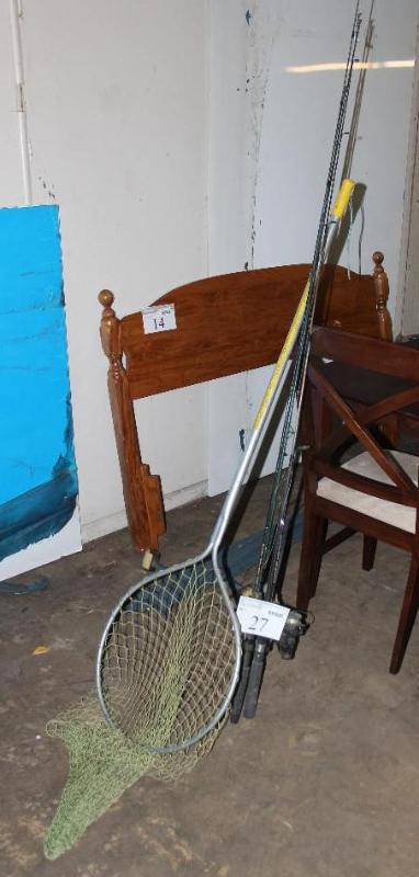 Lot of (7) Items (1) Landing Net, ...