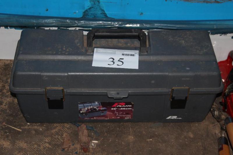 Lot of (2) Items (1) Tool Box, Pla...