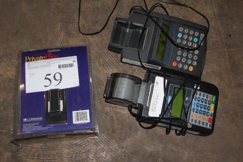 Lot of (3) Items (1) Portable Cred...