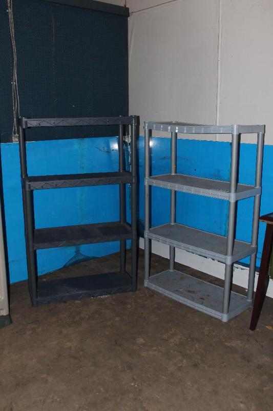 Lot of (2) Collapsible Plastic Shel...
