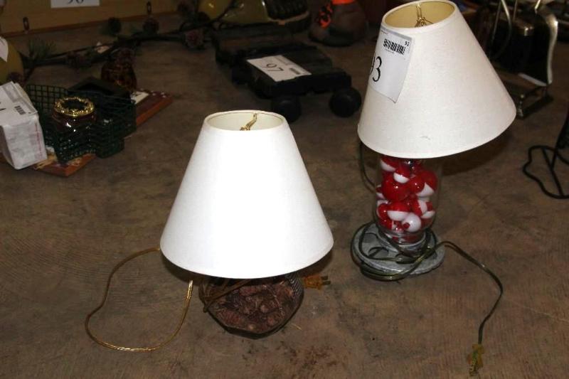 Lot of (2) Night Stand, Lamps, (1) ...