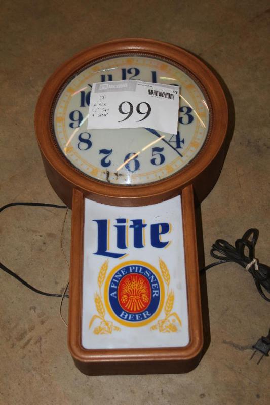 Lot of (3) Items (1) Miller Lite, ...