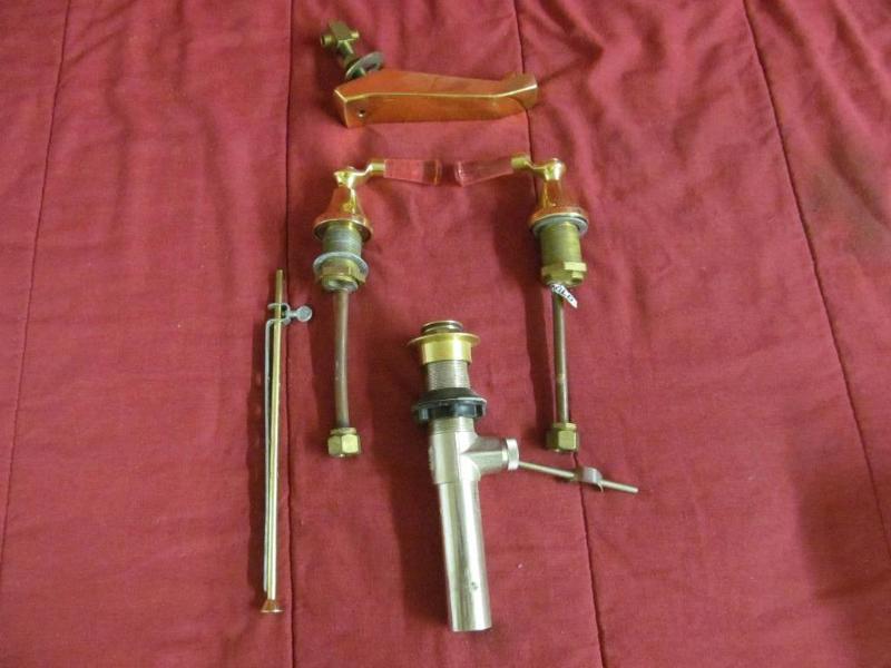 lot 103 image: Kohler Faucet - Brass Finish...
