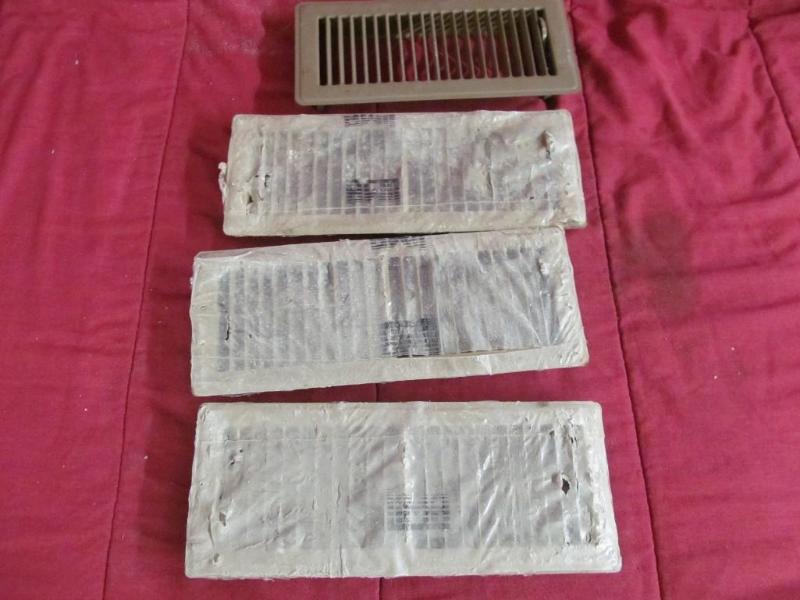 lot 119 image: (4) 5" x 13" Register Cov...