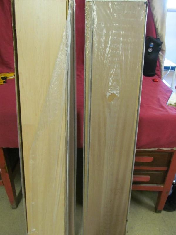 lot 136 image: (4) New in Box Natural Maple Lamina...