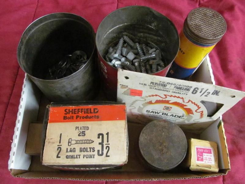 lot 172 image: Bolts, Saw blade 6 12", Vinta...