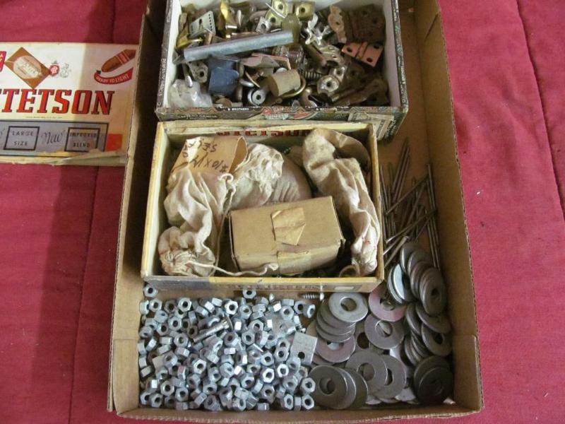 lot 177 image: Flat of Hardware 2 Cigar Boxes full...