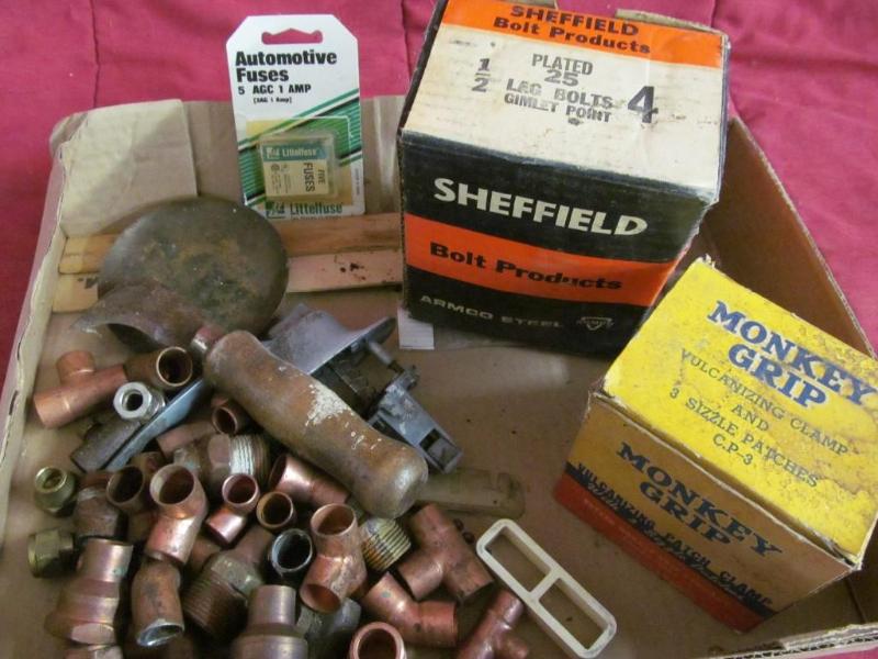 lot 179 image: Flat of Lag Bolts, Valcanizing Patc...