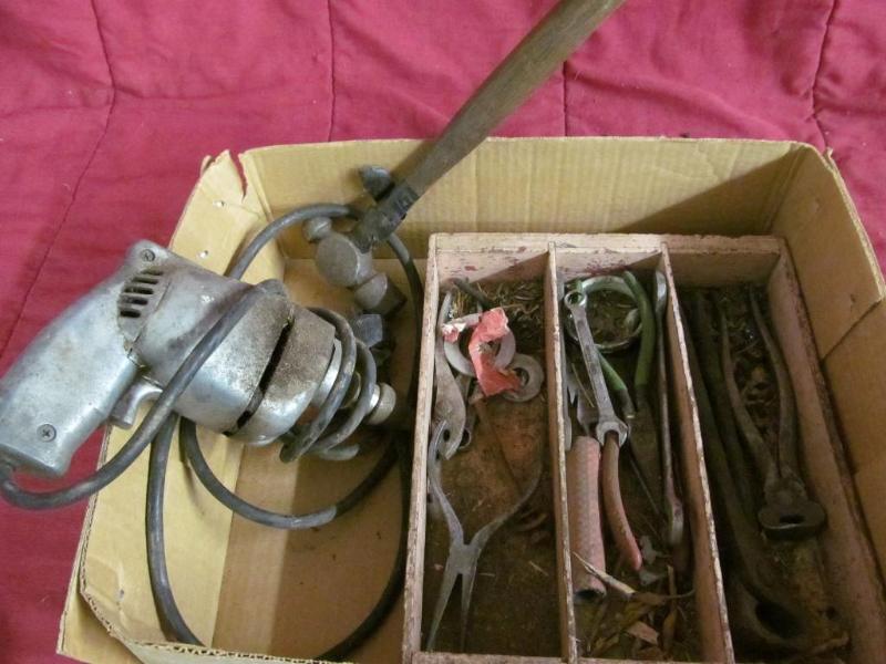 lot 193 image: Electric Drill, hammer, needle nose...