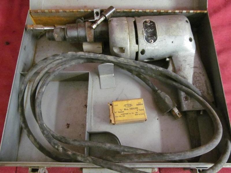 lot 199 image: Souix Tools Electric Drill in Metal...