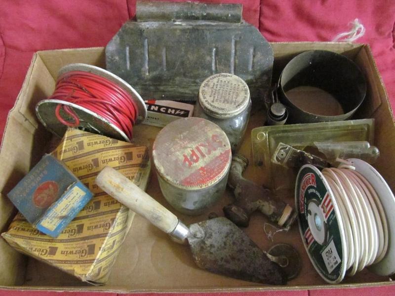 lot 205 image: Lamp, Trowel, faucet Whitaker 12 ga...