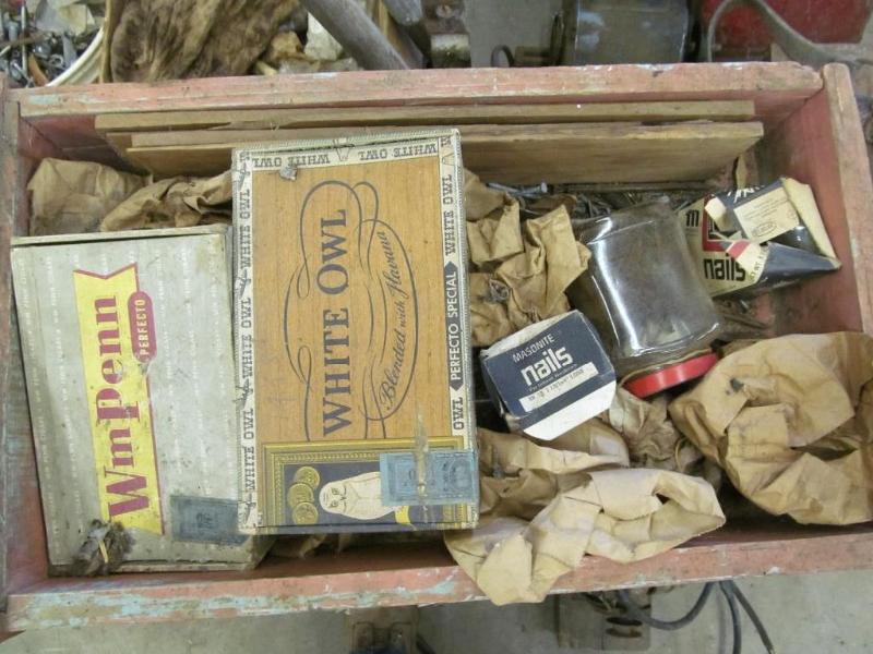 lot 221 image: Box of Fasteners, Nails, and Screws...