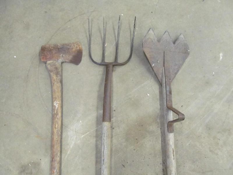 lot 225 image: Ax and 2 Forks...