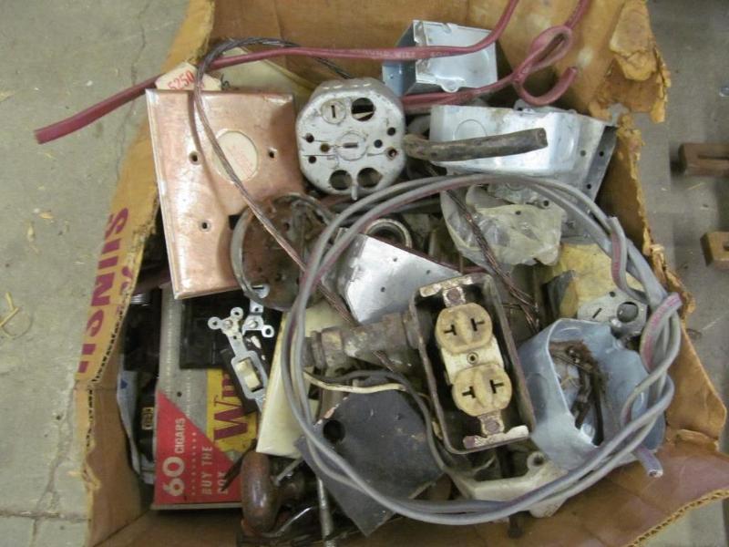 lot 227 image: Box of Used Electrical Supplies - S...
