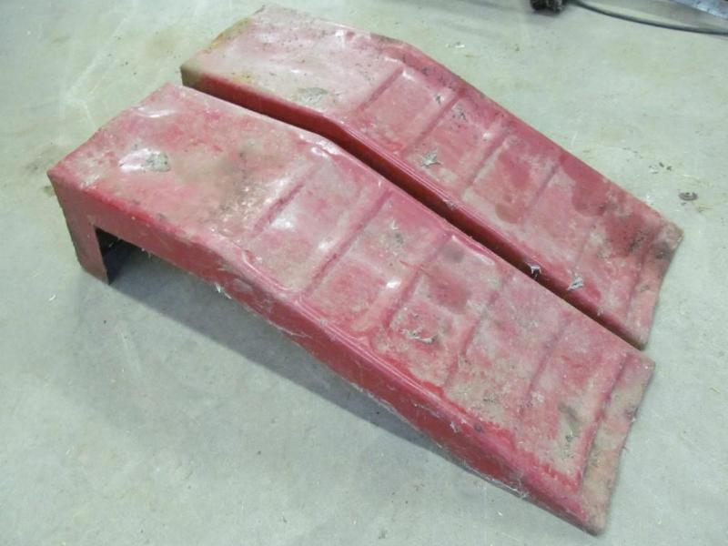 lot 233 image: Pair of Metal Car Ramps...