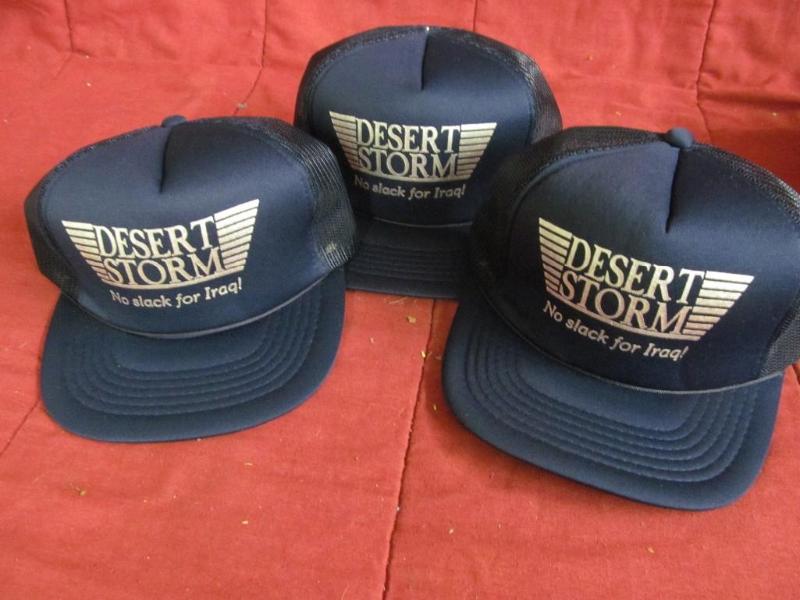 lot 30 image: 3 Desert Storm Hats...