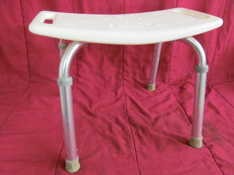 lot 80 image: Bath Stool - Adjustable Height...
