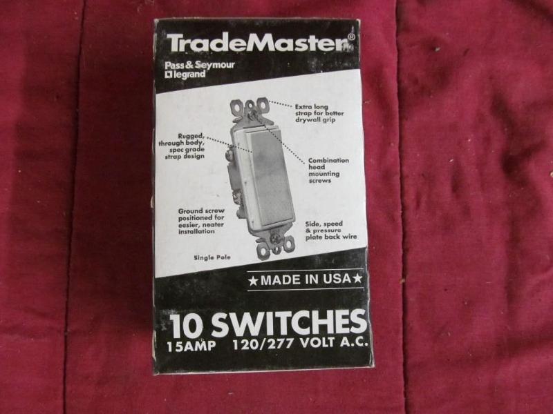 lot 97 image: 10 Trade Master Decorator Switch Pa...