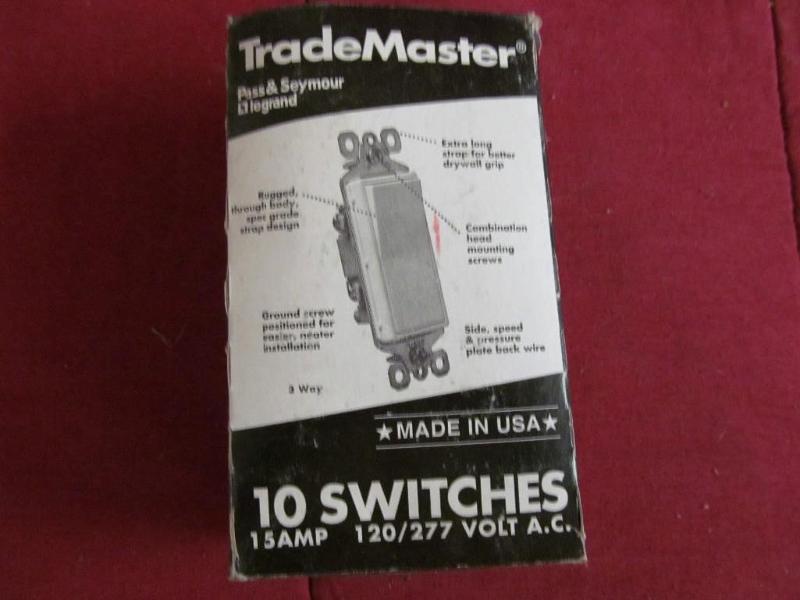 lot 98 image: 10 Trade Master Decorator Switch Pa...