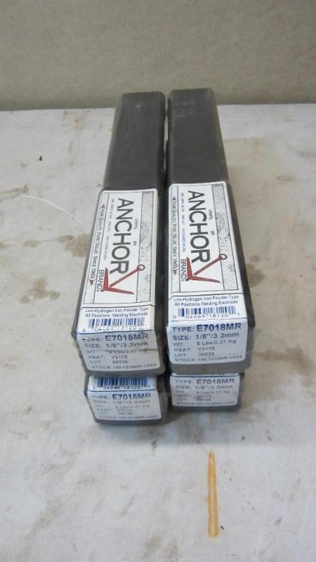 4 boxes of new welding rods...