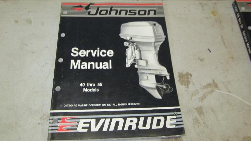 Johnson boat motor repair manual...