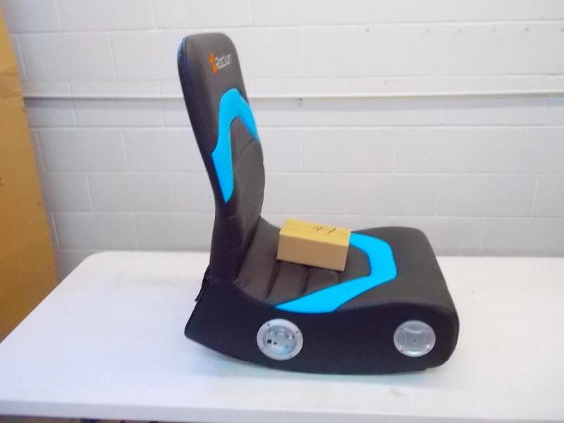 lot 47 image: X-Rocker sound chair-blue and black...