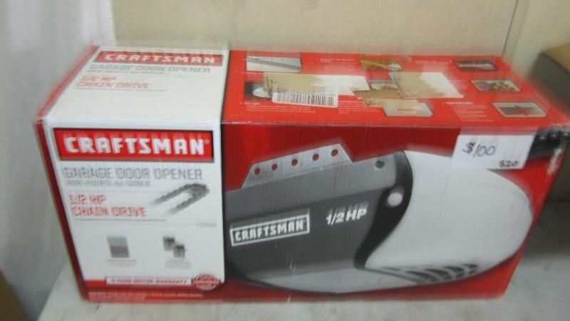 12hp garage door opener, looks new...