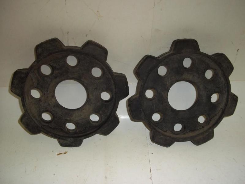 lot 113 image: Pair of snowmobile drive wheels...